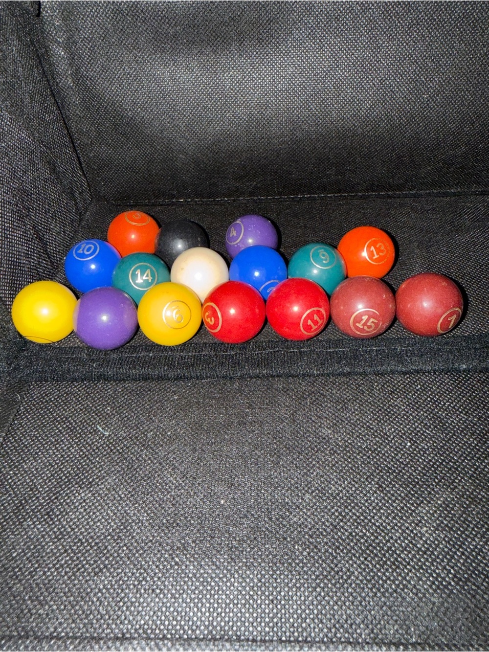 Billiard Mini 1-15 Plus White Cue Pool Ball Set - Multi Color #21